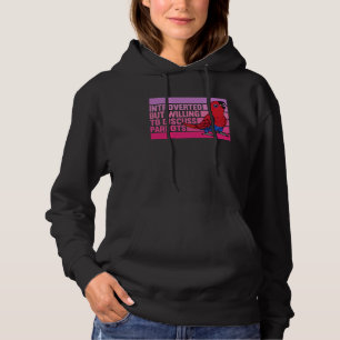 Introverted But Parrots Female Eclectus  1 Hoodie