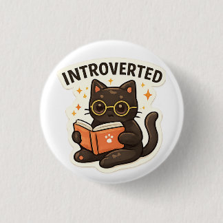 Introverted But Willing To Discuss Cats 3 Cm Round Badge