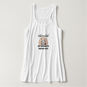 "Introverted But Willing to Discuss Cats" Singlet