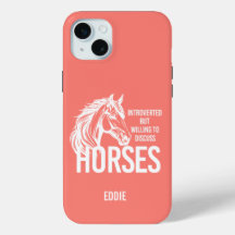 Introverted but willing to discuss horses funny