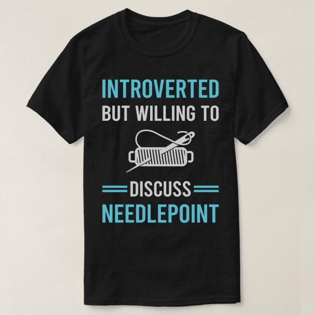 Introverted  Canvas Work T-Shirt (Design Front)