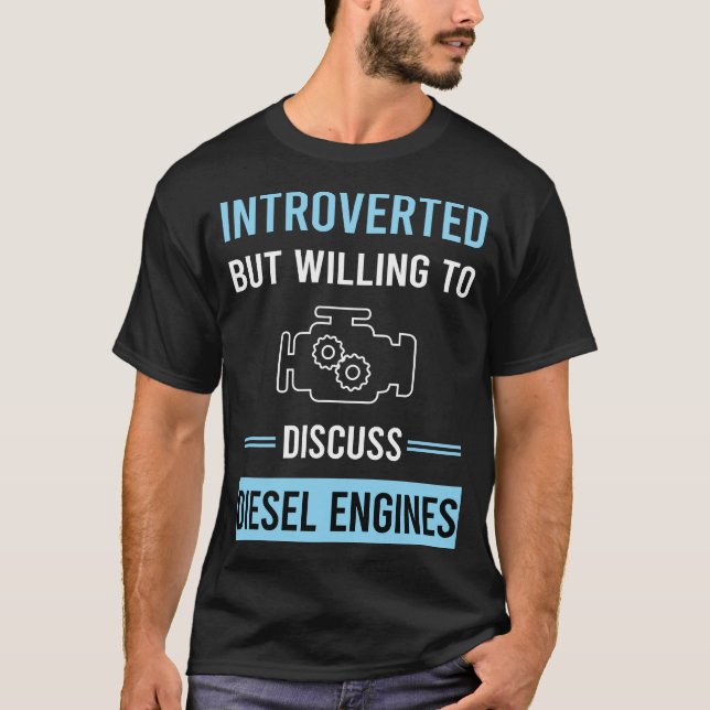 Introverted Diesel Engine T-Shirt (Front)