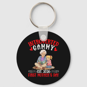 Introverted Gammy Est 2026 First Mothers Day Key Ring