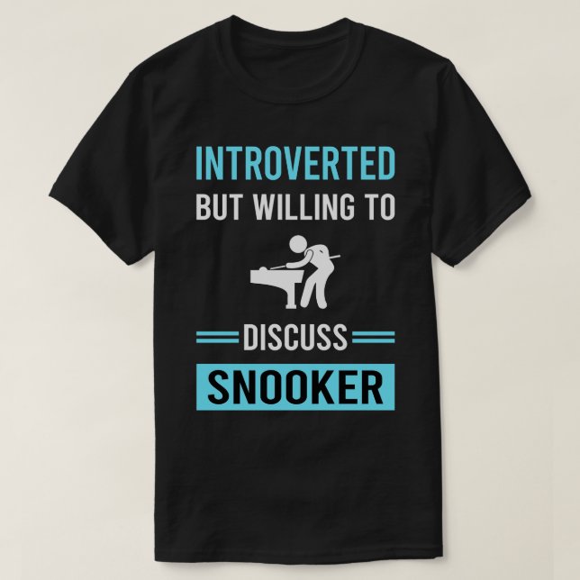 Introverted Snooker T-Shirt (Design Front)