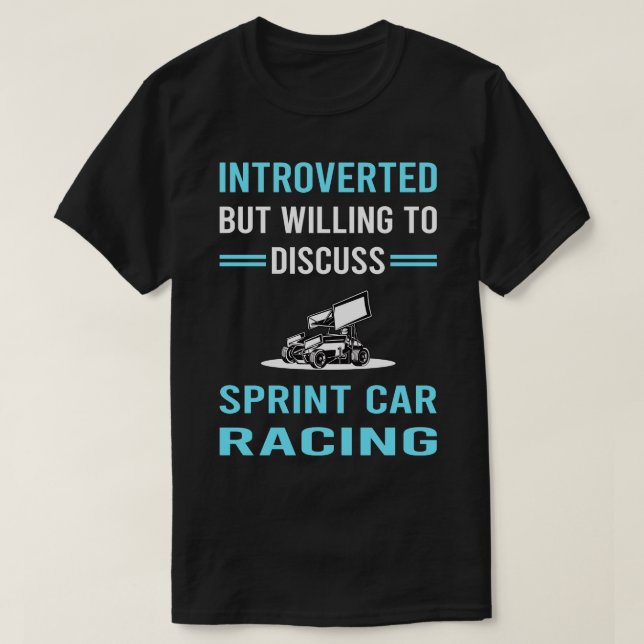 Introverted Sprint  s Racing T-Shirt (Design Front)