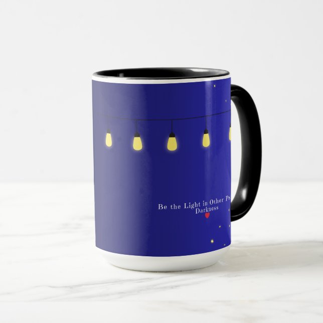 Introvert's "Be the Light" Mug (Front Right)