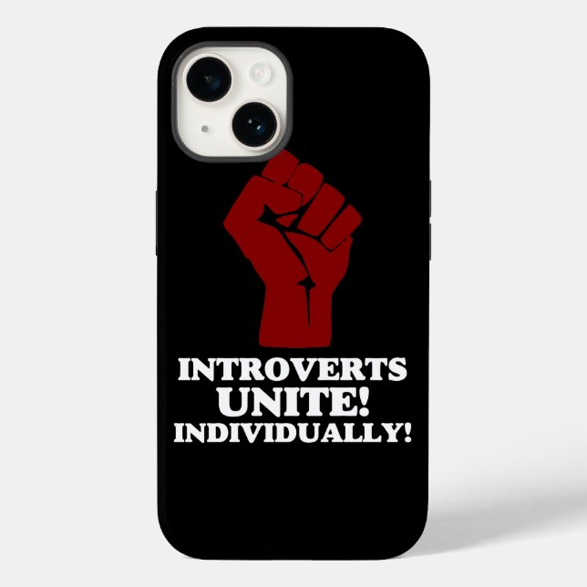Introverts Unite Case-Mate iPhone Case (Back)