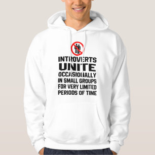 Introverts unite occasionally in small group hoodie