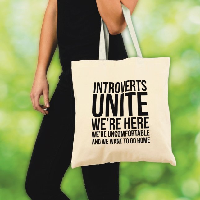 Introverts Unite Tote Bag (Creator Uploaded)