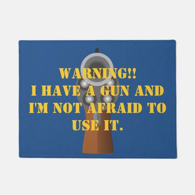 Intruder Warning Door Mat (Front)