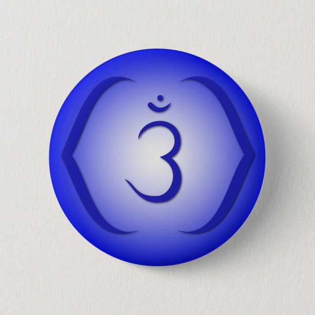 Intuition Chakra - Ajna 6 Cm Round Badge (Front)