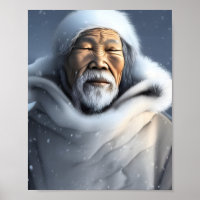 Inuit Grandfather of Snow and Mist Portrait  