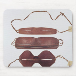 Inuit sun/snow 'glasses' mouse pad