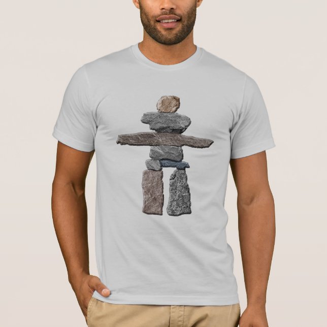 Inukshuk Haida Stones Native American T-Shirt (Front)