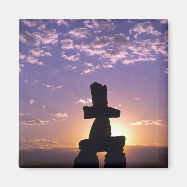 Inukshuk Northwest Territories, Canada Magnet (Front)