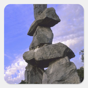 Inukshuk, Northwest Territories, Canada Square Sticker