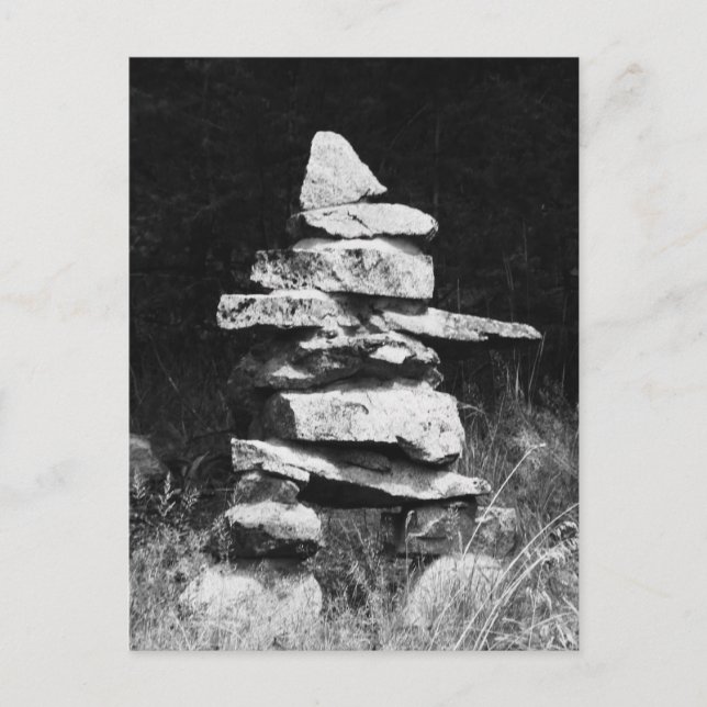 Inukshuk Stands Strong Postcard (Front)