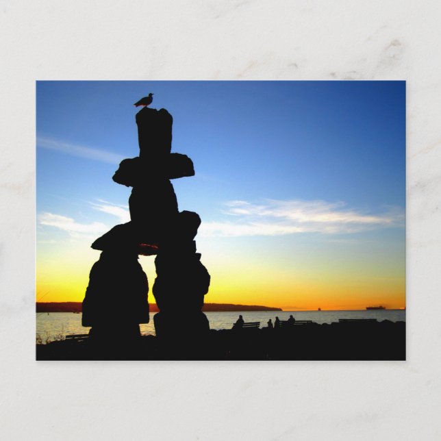 Inukshuk, Vancouver, BC, Canada Postcard (Front)