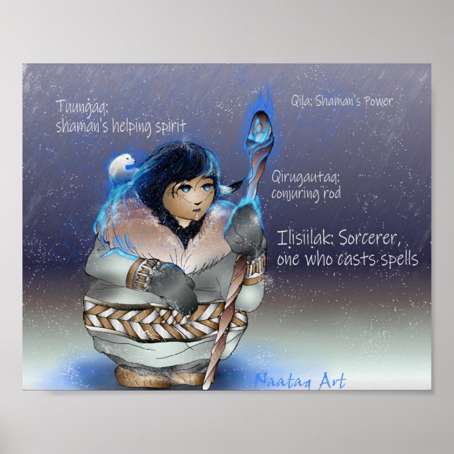 Inupiaq Sorcerer w/ Vocab Poster (Front)