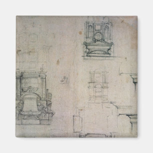 Inv. 1859 6-25-545. R. Designs for tombs Magnet