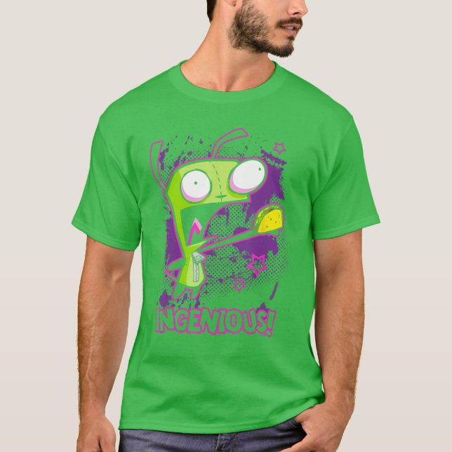Invader Zim Ingeniousaco Gir Y2K Cartoon friend T-Shirt (Front)