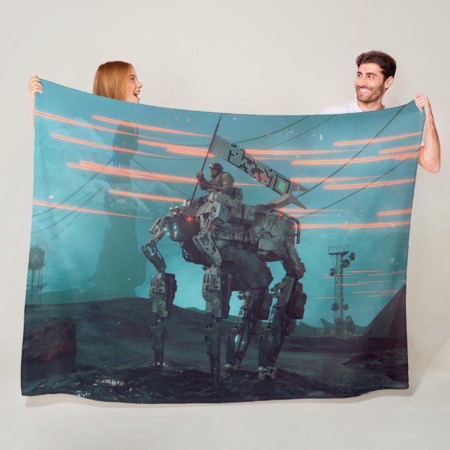 INVADERS from SPACE Fleece Blanket (In Situ)