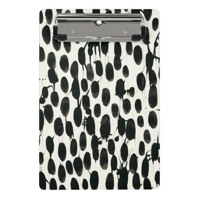 Invariable I | Black Watercolor Mini Clipboard (Front)