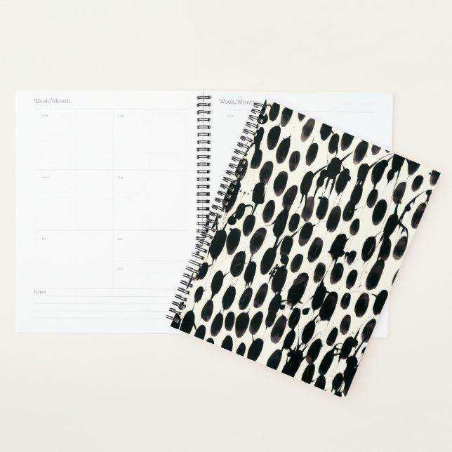 Invariable I | Black Watercolor Planner (Display)