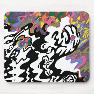 "Invasion" Abstract Art Mouse Pad