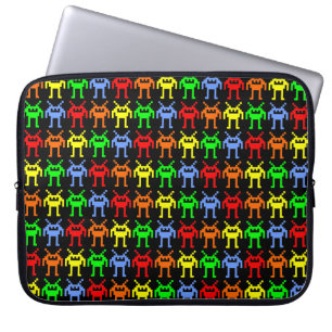 Invasion of the Multi-Colour Nano-bots Laptop Sleeve