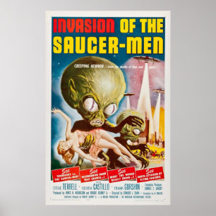 Invasion Of The Saucer Man 1957 Original Vintage M Poster