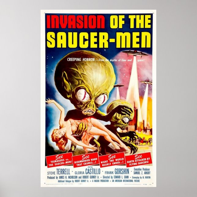 Invasion of the Saucer-Men Poster (Front)