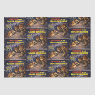 Invasion of the Saucer Squirrels Tissue Paper