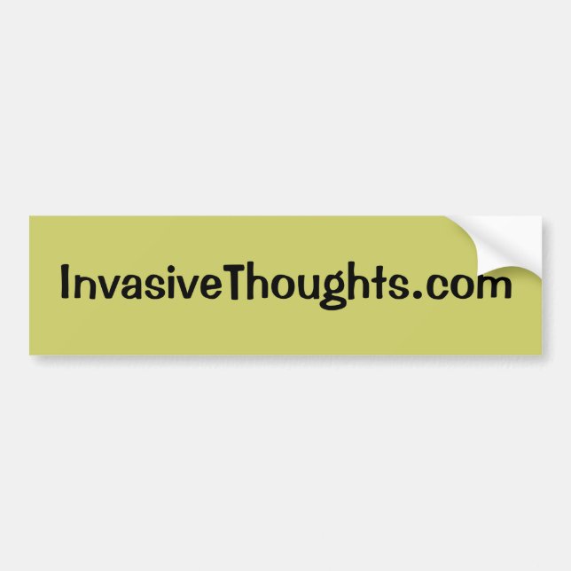 InvasiveThoughts.com Bumper Sticker (Front)