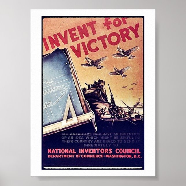 Invent For Victory Poster (Front)