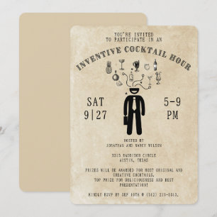Inventive Cocktail Hour Party Invitation