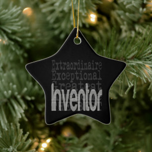 Inventor Extraordinaire Ceramic Tree Decoration