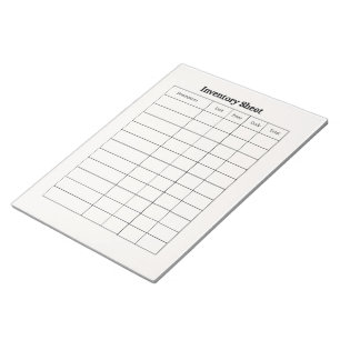 Inventory Tracking Notepad