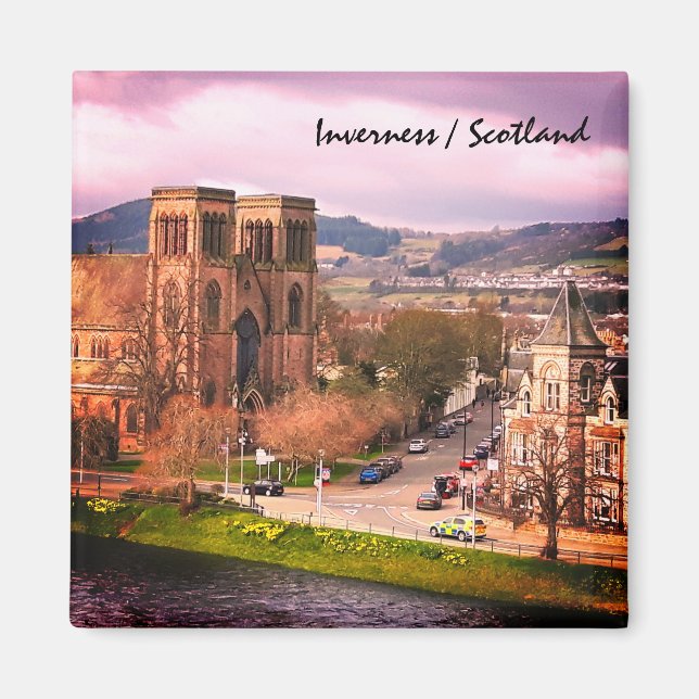 Inverness Capital of Scottish Highlands, Cathedral Magnet (Front)