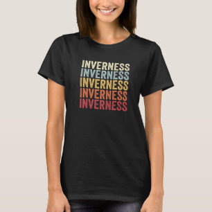 Inverness Illinois Inverness IL Retro Vintage Text T-Shirt