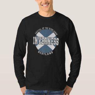 Inverness Scotland Vintage Scottish flag T-Shirt