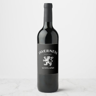 INVERNESS Scotland Wine Label
