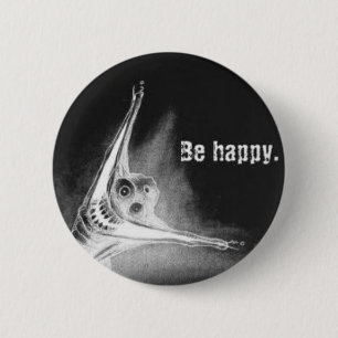 Invert Grinsen 6 Cm Round Badge