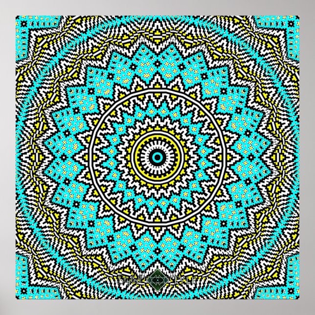 Invert Mosaic Mandala 2 Poster (Front)