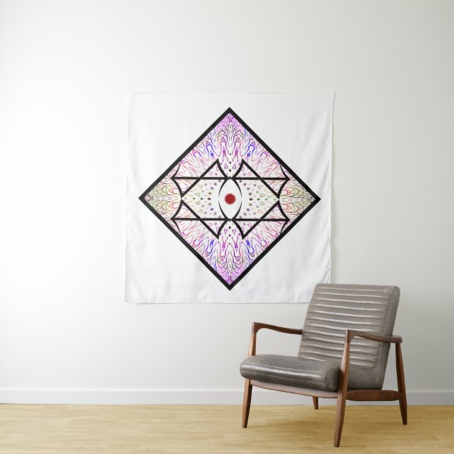 Invert Styled Tyle Logo ( Tile ) Tapestry (In Situ)