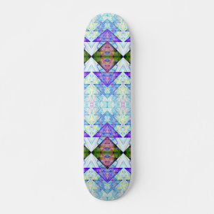 Invert Triangle Prism Quilt Skateboard