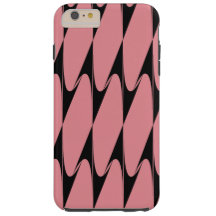 Inverted Chevron Black Pink Modern iPhone Case 2