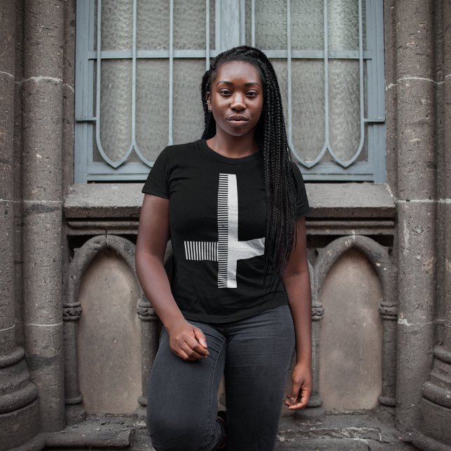Inverted Cross T-Shirt (Women posing in front on Church)