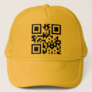 Inverted ☻ Happy Face -- QR Code Trucker Hat