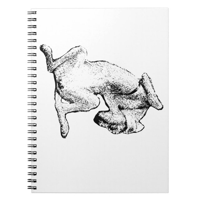Inverted Inspiration – Dog Line Art Notebook (Front)